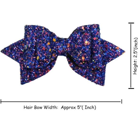 🧡Metallic Glitter Bows - Picture 3 of 7